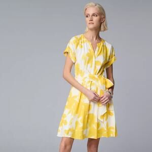 Simply Vera Vera Wang Tie Front Dress